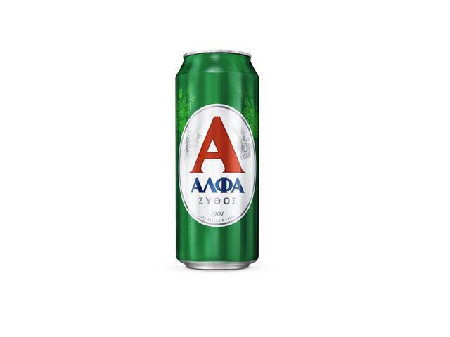 Alfa Bere Blonda Lager Doza 0,5L 5% Alcool