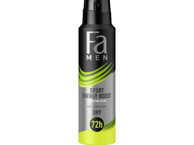 Deodorant Spray Anti-Perspirant Fa Men Sport Energy Boost, 150 ML