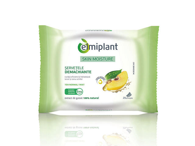 Servetele demachiante Elmiplant Skin Moisture 25 bucati