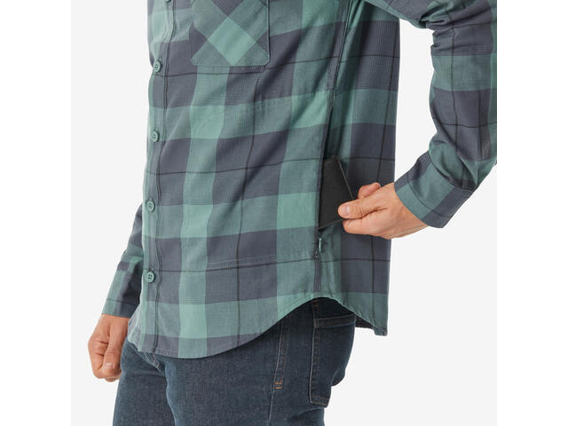 Cămașă cu mânecă lungă TRAVEL 500 Verde Bărbați - XL