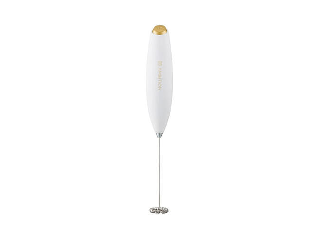 Dispozitiv electric pentru spumat laptele Ambition Royal, alb