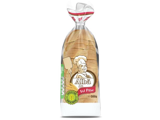 Paine alba 500g per bucata Vel Pitar