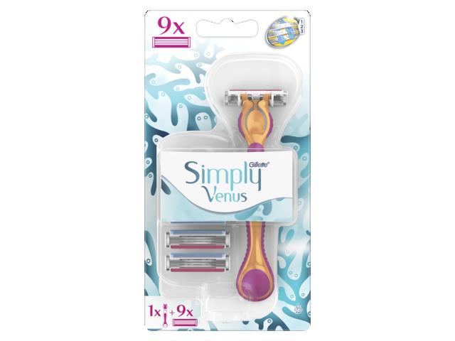 Aparat de ras pentru femei Gillette Venus Simply + 8 rezerve