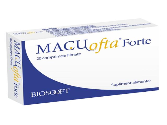 Macuofta forte, 20 comprimate, Biosooft