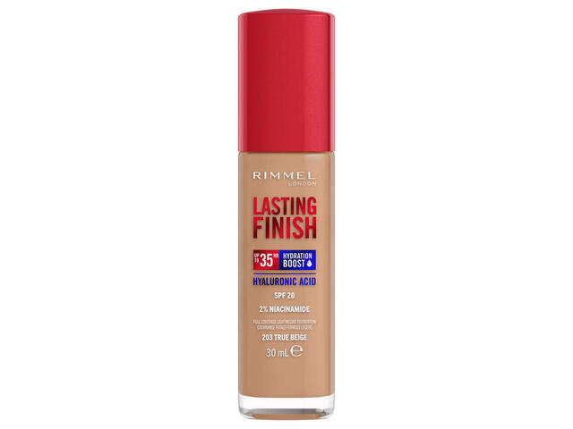 Fond de ten Rimmel Lasting Finish 35H, 203 True Beige, 30 ML