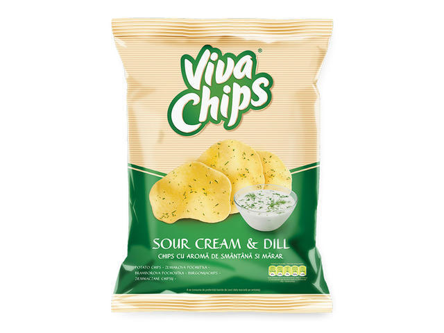 Chips smantana+marar 50g Viva