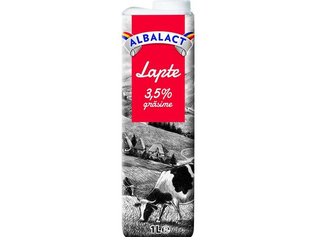 Albalact Lapte integral 3,5% grasime 1L