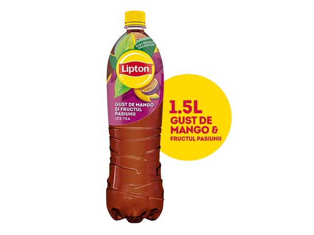 Lipton Ice Tea Mango, bautura cu extract de ceai negru si suc de mango, pet, 1.5L
