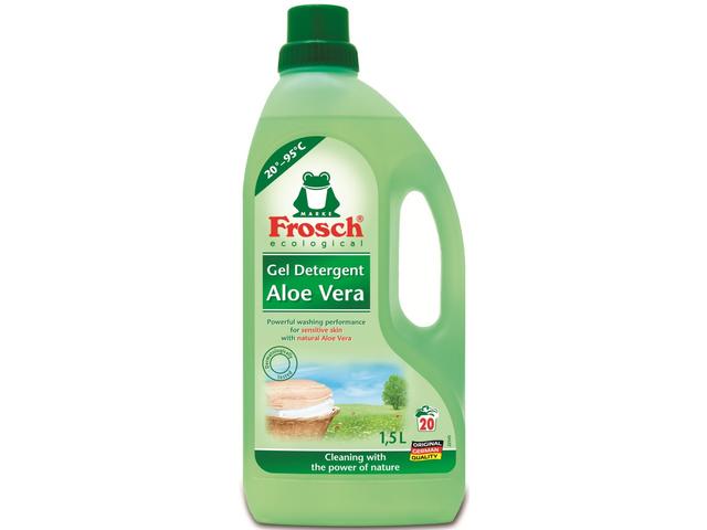 Detergent lichid ecologic de rufe Aloe Vera 1500ML 20 spalari Frosch