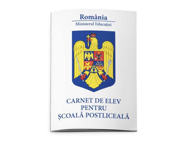 Carnet De Elev Pentru &#350;coala Postliceal&#259;