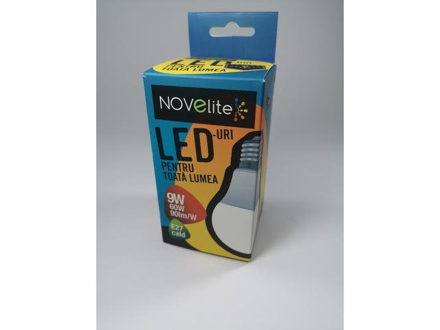 Bec LED tip A60 Novelite, 9 W, soclu E27, 3000 K