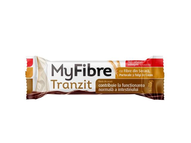 Baton digestiv, cu fibre din secară, cocos și portocale 40 g