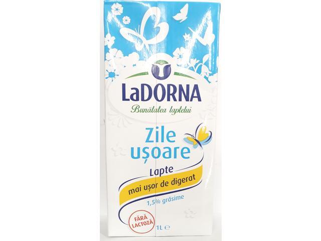 Lapte fara lactoza 1.5% grasime LaDorna 1 l