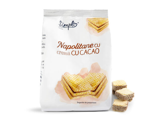 Napolitane Cu Crema Cu Cacao 250 G Simpl