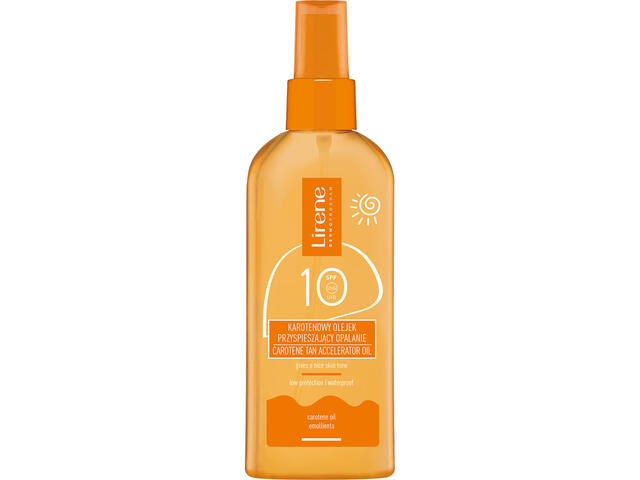 Ulei solar accelerator de bronzare Lirene, SPF 10, 150 ml