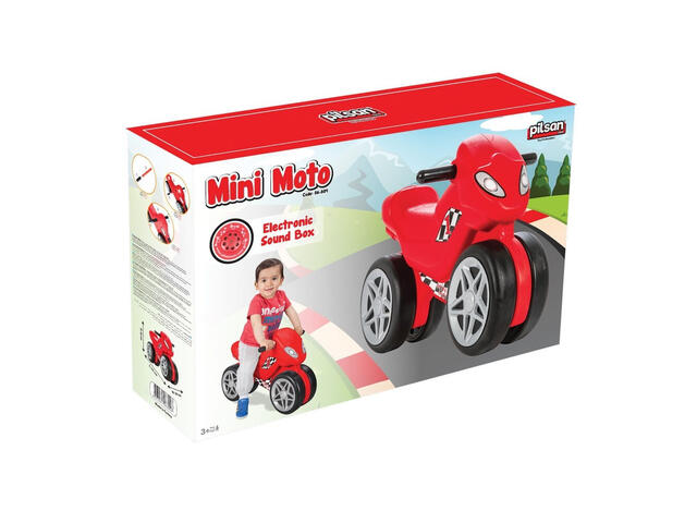 Mini motocicleta pentru copii Pilsan, din plastic cu baterii