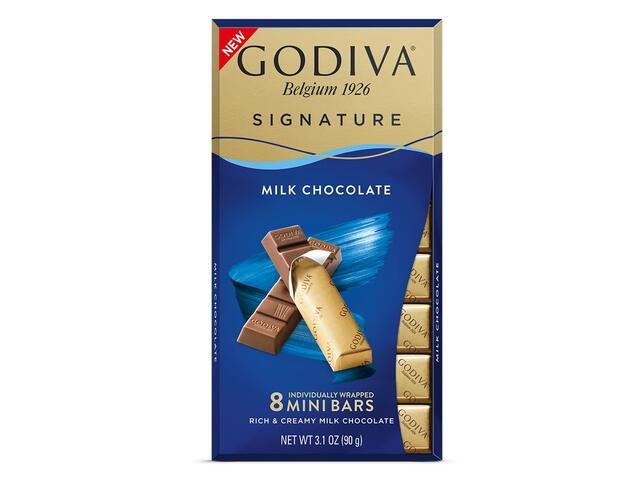 Godiva Signature ciocolata cu lapte mini batoane 90G