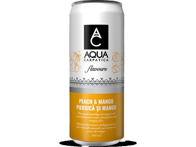 Aqua Carpatica Flavours Apa Minerala Naturala Piersica Si Mango Doza 330 ML