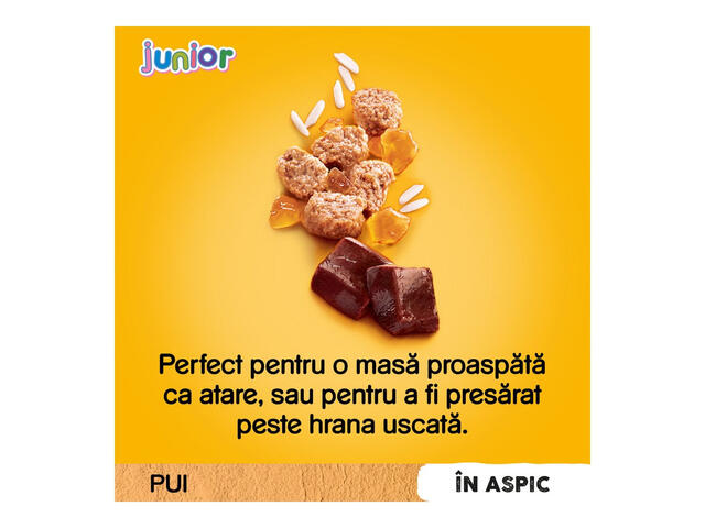 Hrana umeda pentru caini juniori Pedigree, cu pui si orez in aspic, 100 g