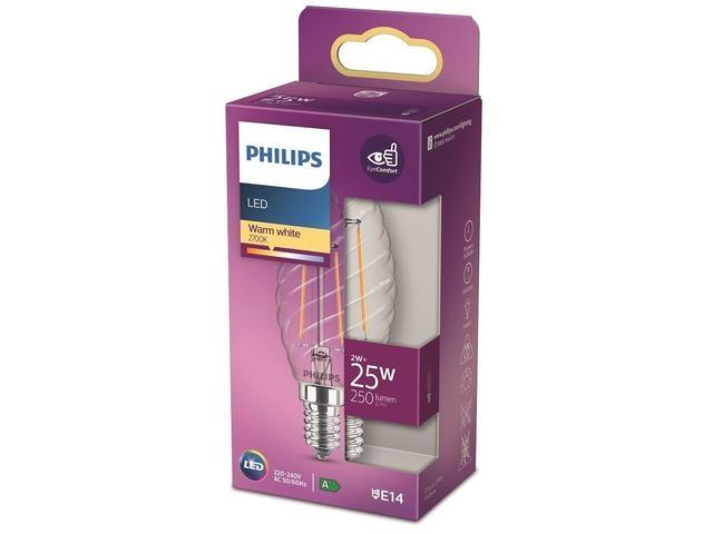 Bec LED classic Philips, 25W, ST35, E14, 2700K