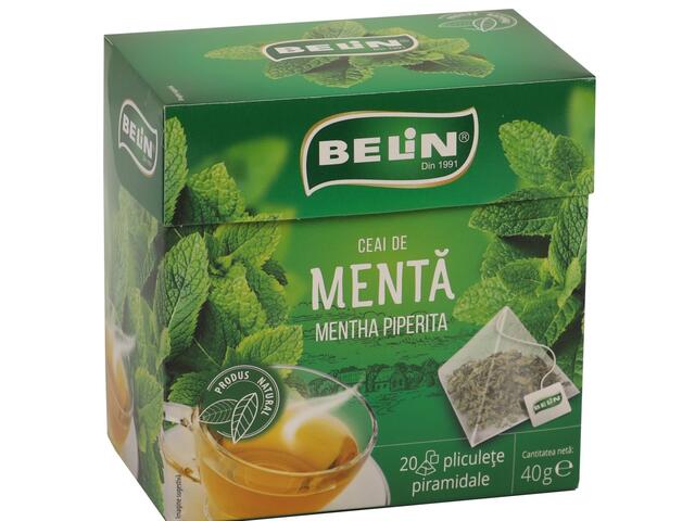 Ceai Menta Belin 20 pliculete piramidale, 40g