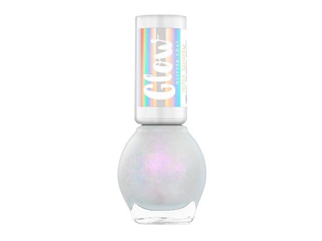 Lac de unghii Miss Sporty Glow Glitter, 010 Icy Blush, 7 ML