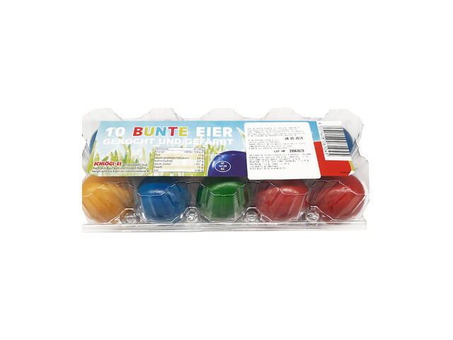 Oua de Paste fierte si vopsite 10 bucati