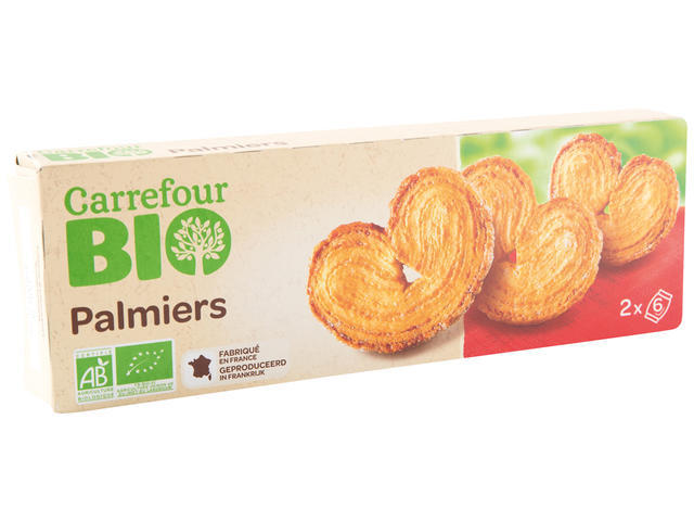 Biscuiti palmier BIO Carrefour 100 g