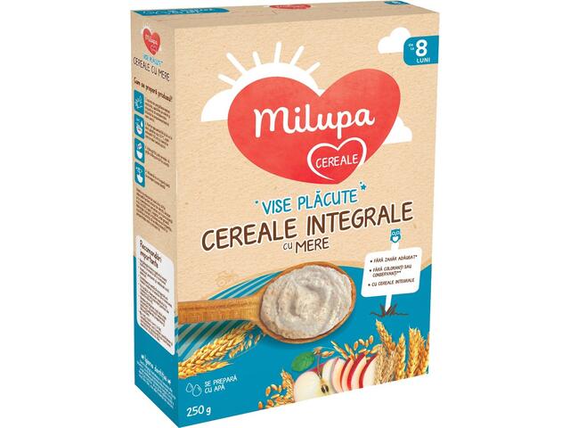 Cereale integrale cu mere Milupa, Vise placute, 250 g