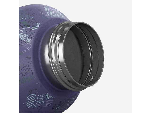 Bidon 100 inox 1L cu capac cu filet pentru drumeție Mov