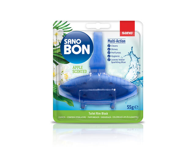 Odorizant Sano Wc Blue Apple 5 In 1, 55 G