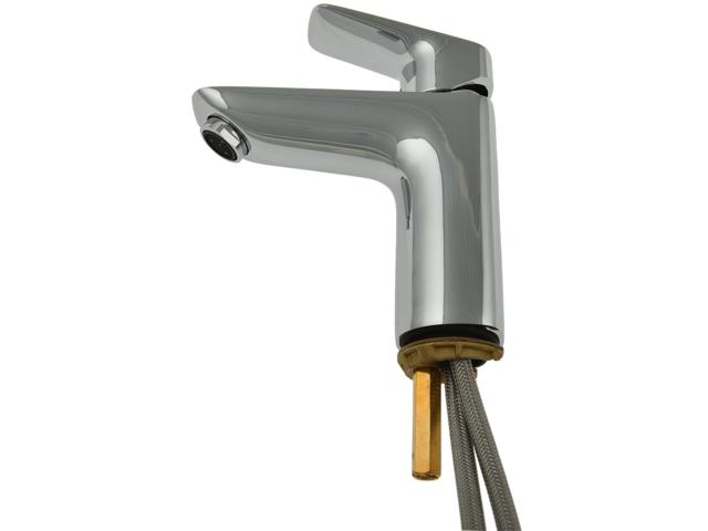 Baterie lavoar Logis Hansgrohe 100 monocomanda, cu ventil pop-up, alama, cromat