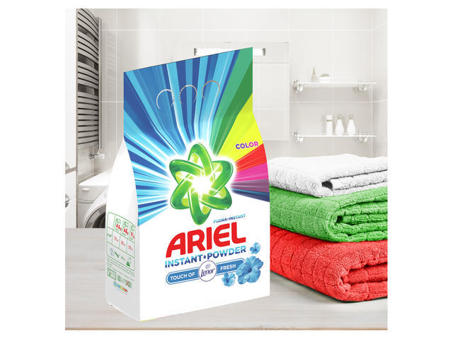 Detergent automat pudra Ariel Touch of Lenor Color 130 spalari 13 kg