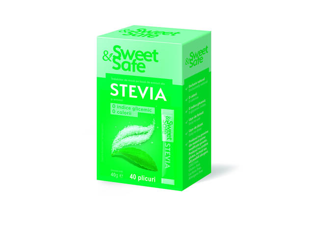 Sweet and Safe Indulcitor natural cu Stevia 40 pliculete