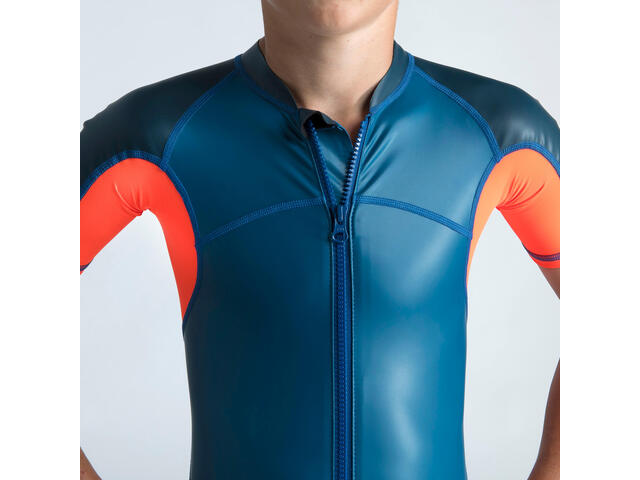 Combinezon înot KLOUPI Albastru-Roșu Băieți - 151-160cm12-13A