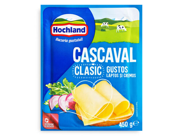 Hochland cascaval clasic 45% grasime 450 g