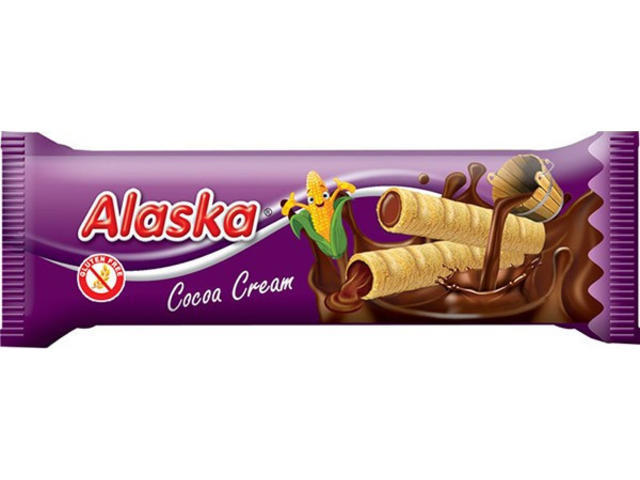 Alaska Rulouri din porumb umplute cu crema de cacao x 18 g