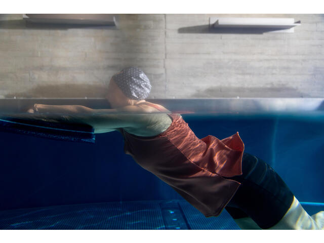 Cască de baie din material textil mărimea L Mini Negru