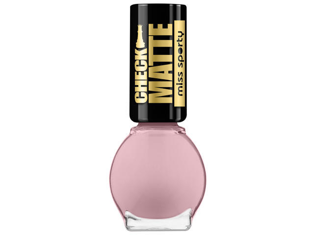 Lac de Unghii Miss Sporty Check Matte, 006 Pink Sweater, 7 ML