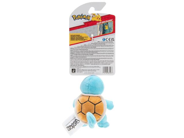 Jucarie de plus cu agatatoare, Pokemon, Squirtle, 7 cm