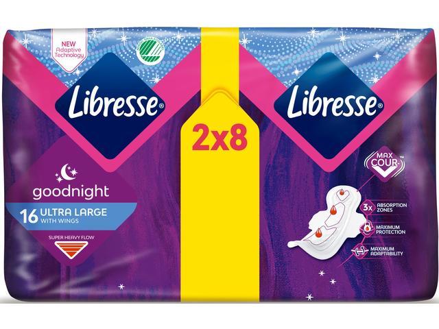 Absorbante Libresse Ultra Goodnight 16 bucati