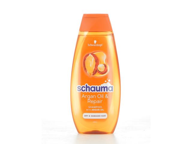 ?ampon Schauma Argan Oil & Repair Cu Ulei De Argan ?i Macadamia, Pentru P?r Uscat ?i Deteriorat. 400 Ml