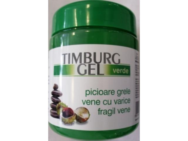 Timburg gel verde de masaj, picioare grele, varice, 500 ml