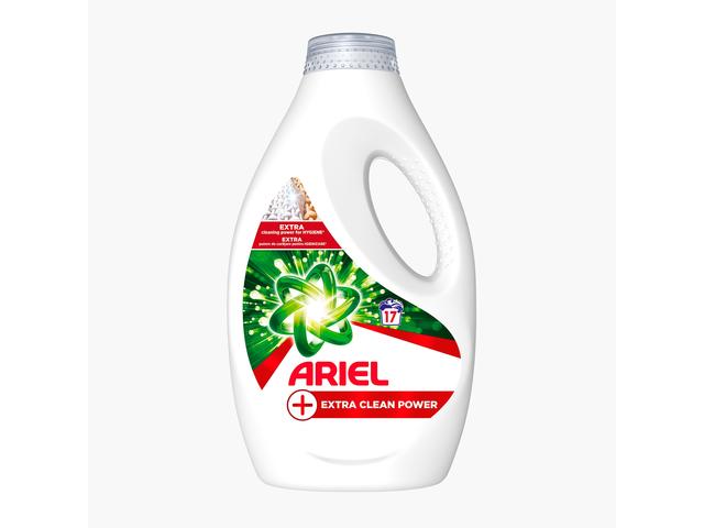 Detergent de rufe lichid Ariel+Extra Clean Power, 17 spalari, 850 ml