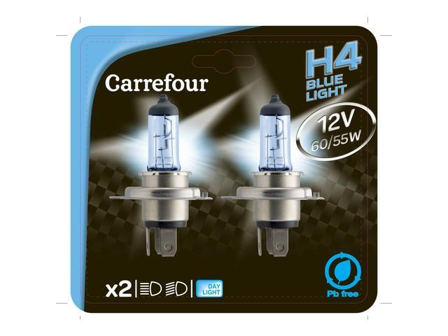 Bec auto H4 BV 12V 60/55W, 2 bucati, Carrefour