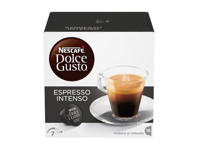 Cafea Capsule Nescafé Dolce Gusto Espresso Intenso, 16 Bauturi, 16 Bucati, 112G