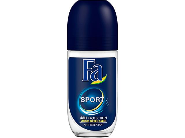 Deodorant Roll-On Anti-Perspirant Unisex Fa Sport, 50 Ml