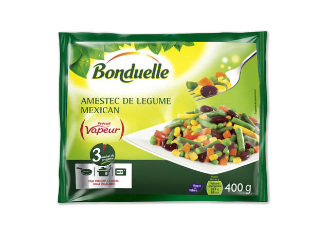 Amestec de legume Mexican Vapeur Bonduelle, 400 g
