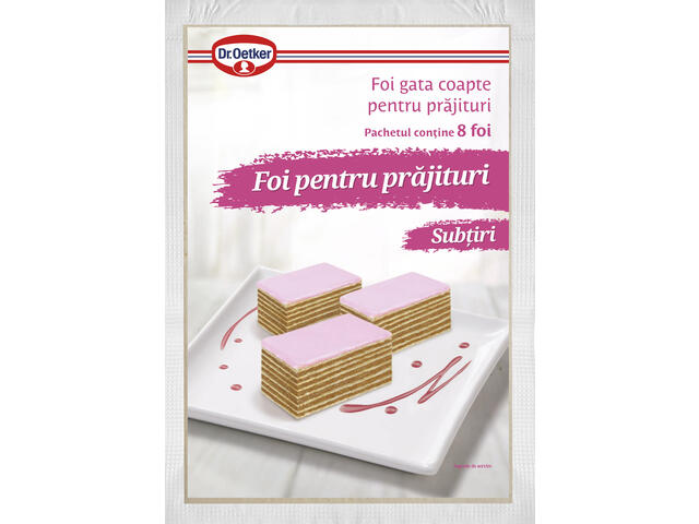 Dr.Oetker Foi subtiri pentru prajituri 430g