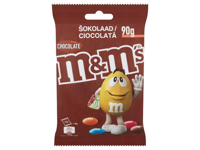 M&M's Chocolate ciocolata cu lapte, cu glazura crocanta si colorata 90 g